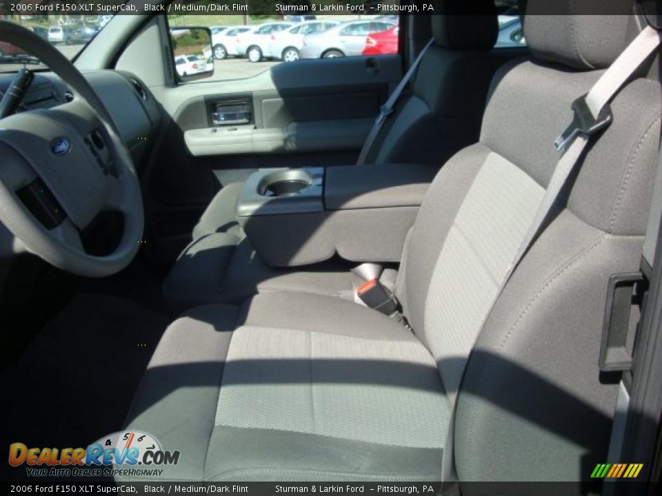 2006 Ford F150 XLT SuperCab Black / Medium/Dark Flint Photo #7