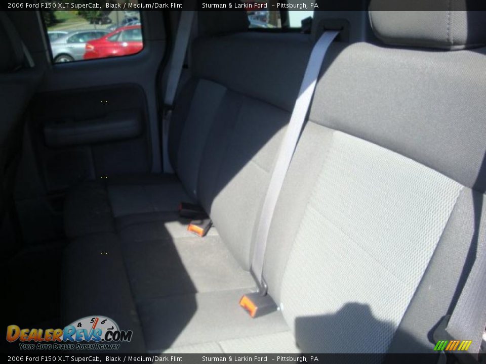 2006 Ford F150 XLT SuperCab Black / Medium/Dark Flint Photo #8