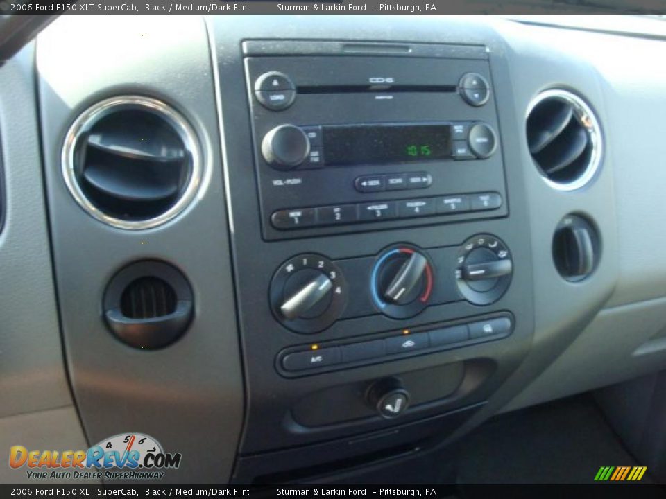 2006 Ford F150 XLT SuperCab Black / Medium/Dark Flint Photo #9