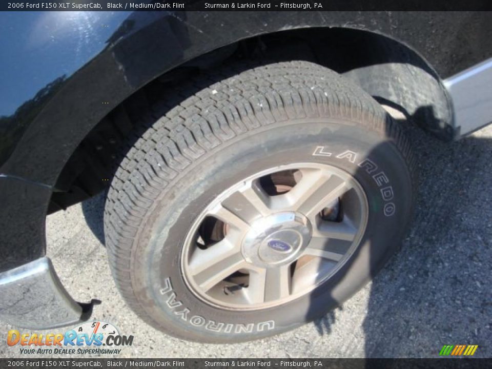 2006 Ford F150 XLT SuperCab Black / Medium/Dark Flint Photo #12