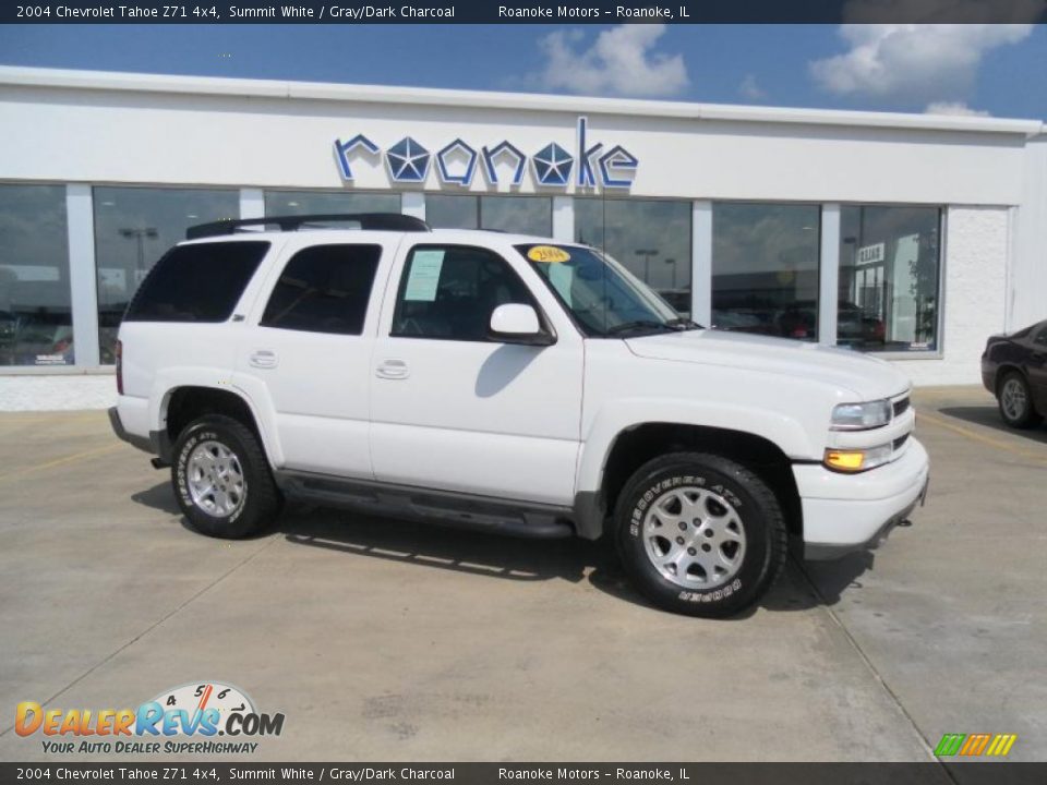 2004 Chevrolet Tahoe Z71 4x4 Summit White / Gray/Dark Charcoal Photo #1