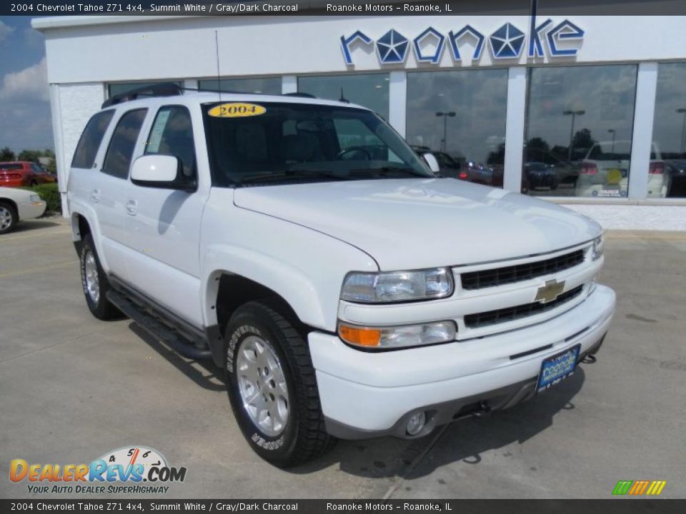 2004 Chevrolet Tahoe Z71 4x4 Summit White / Gray/Dark Charcoal Photo #24