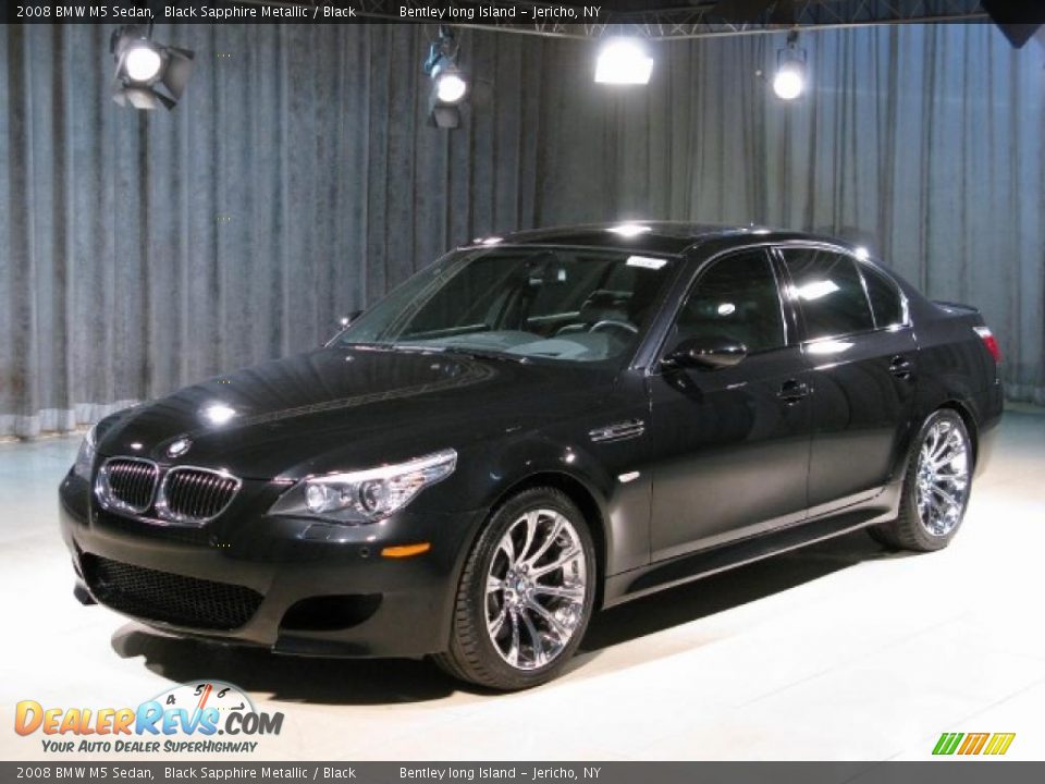 2008 BMW M5 Sedan Black Sapphire Metallic / Black Photo #1
