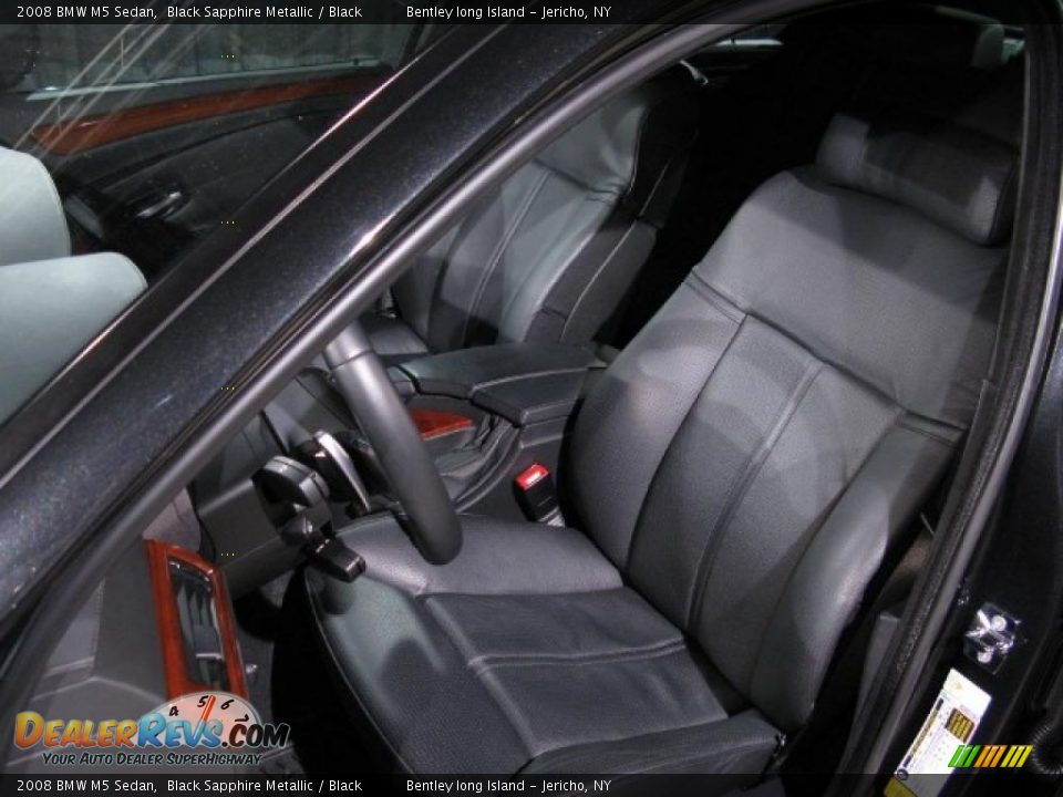2008 BMW M5 Sedan Black Sapphire Metallic / Black Photo #5