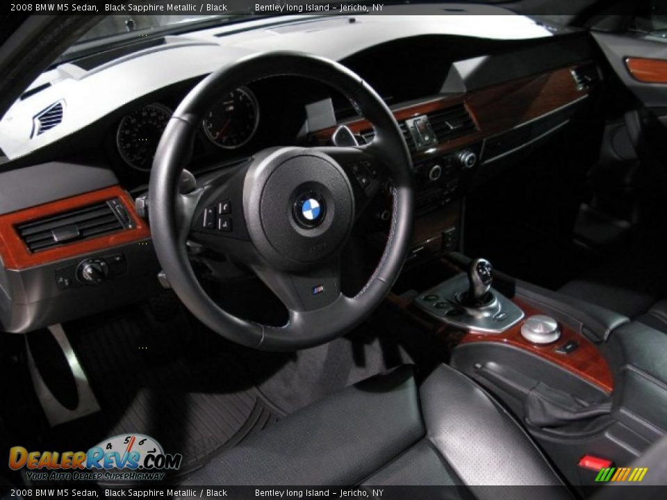 2008 BMW M5 Sedan Black Sapphire Metallic / Black Photo #7