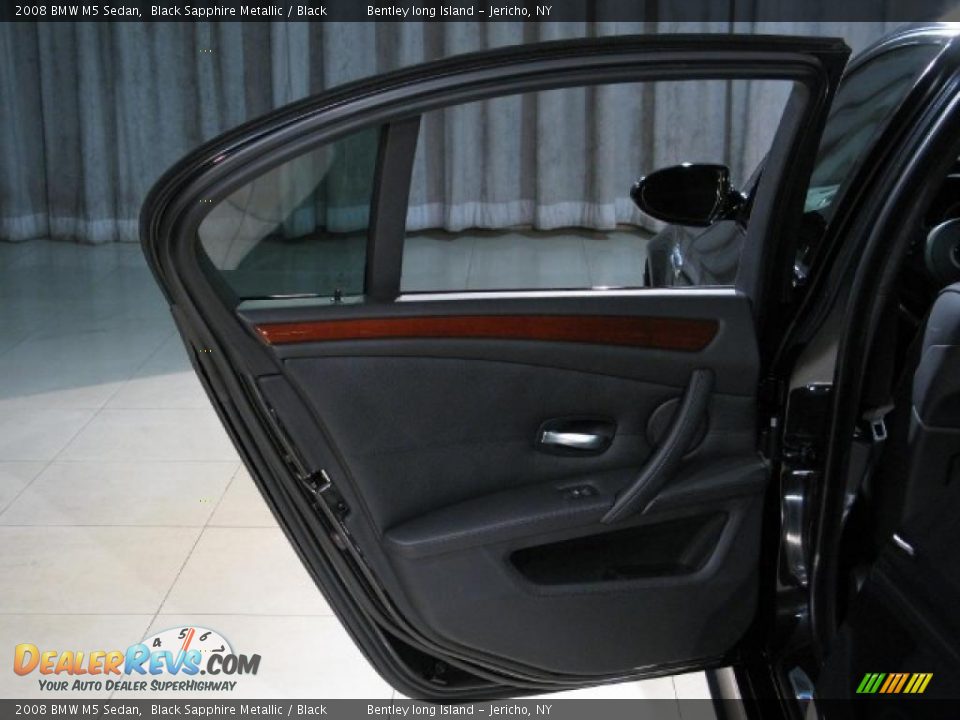 2008 BMW M5 Sedan Black Sapphire Metallic / Black Photo #15
