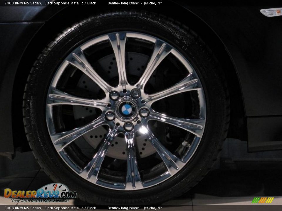 2008 BMW M5 Sedan Black Sapphire Metallic / Black Photo #16