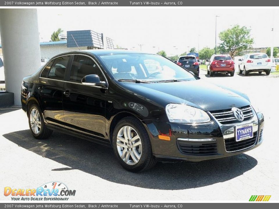 2007 Volkswagen Jetta Wolfsburg Edition Sedan Black / Anthracite Photo #3