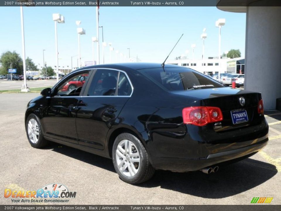 2007 Volkswagen Jetta Wolfsburg Edition Sedan Black / Anthracite Photo #4