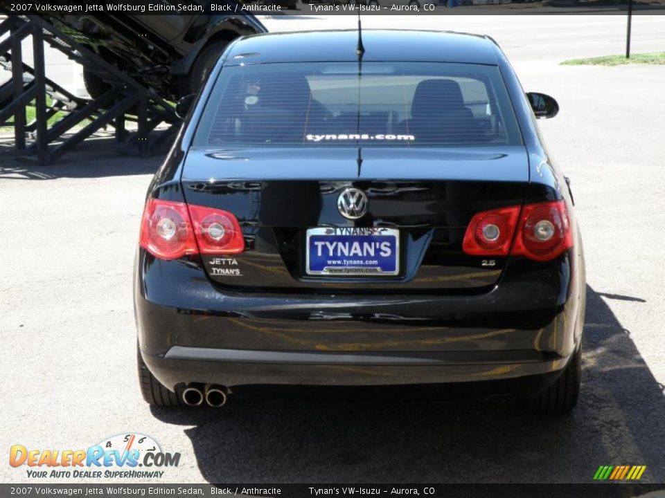 2007 Volkswagen Jetta Wolfsburg Edition Sedan Black / Anthracite Photo #5