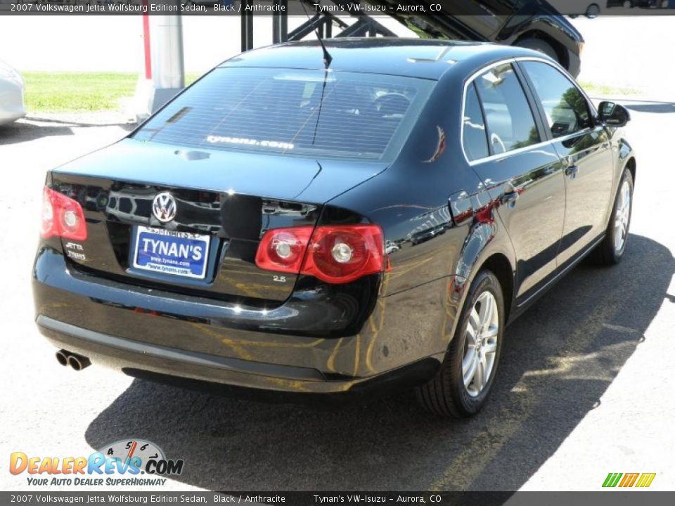 2007 Volkswagen Jetta Wolfsburg Edition Sedan Black / Anthracite Photo #6
