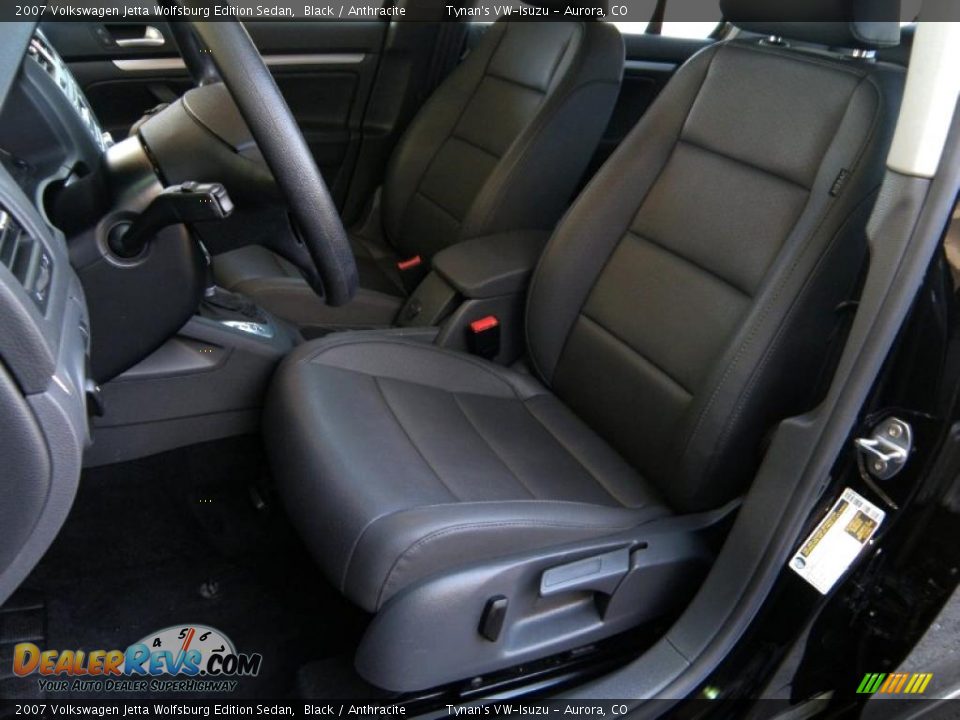2007 Volkswagen Jetta Wolfsburg Edition Sedan Black / Anthracite Photo #7