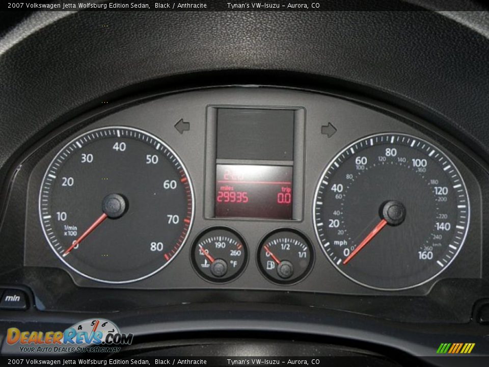 2007 Volkswagen Jetta Wolfsburg Edition Sedan Black / Anthracite Photo #12