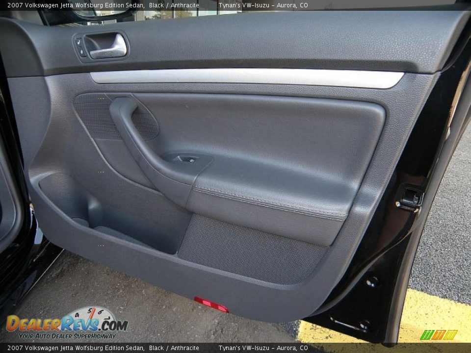 2007 Volkswagen Jetta Wolfsburg Edition Sedan Black / Anthracite Photo #15