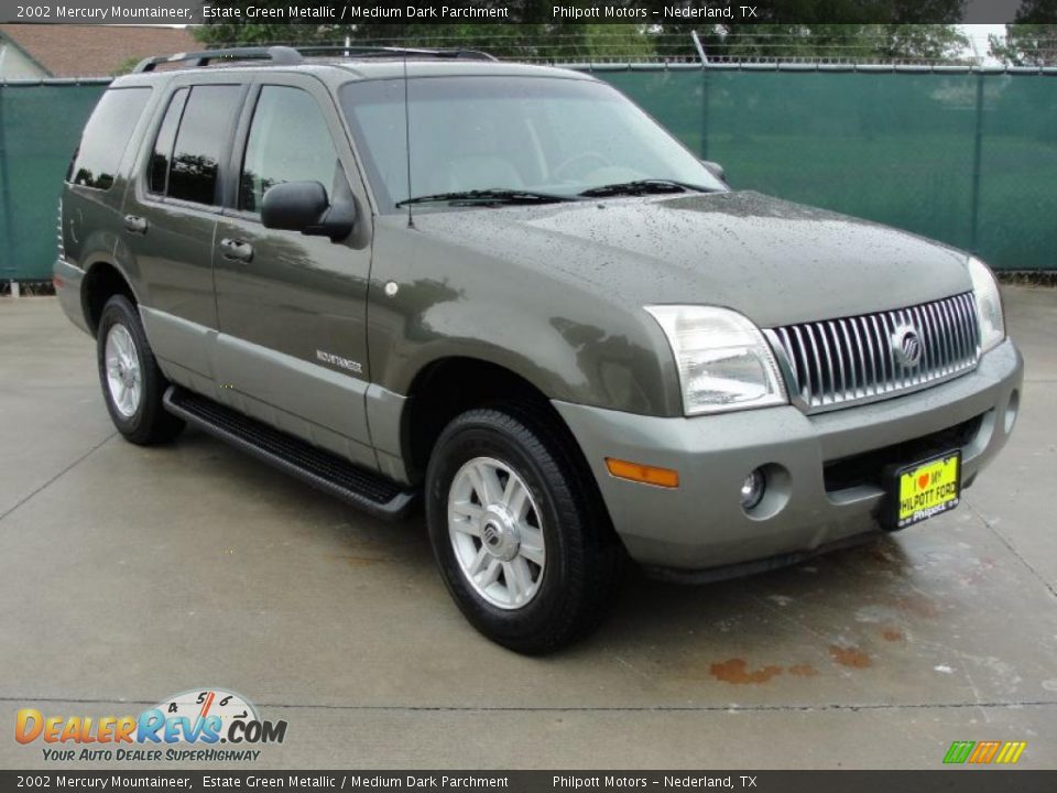 2002 Mercury Mountaineer Estate Green Metallic / Medium Dark Parchment Photo #1