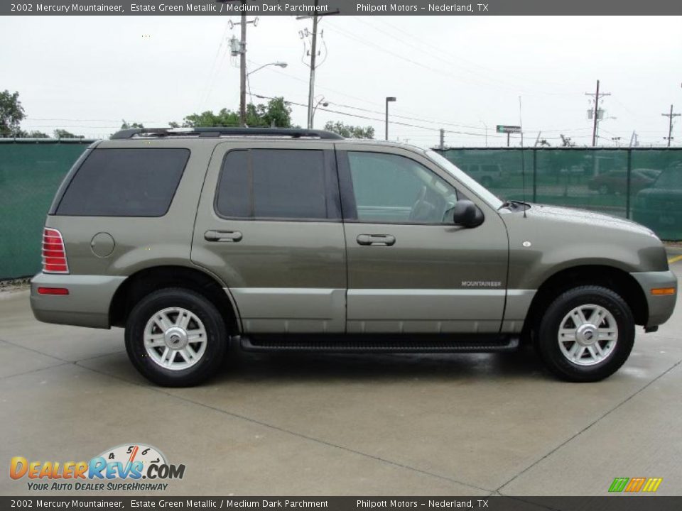 2002 Mercury Mountaineer Estate Green Metallic / Medium Dark Parchment Photo #2