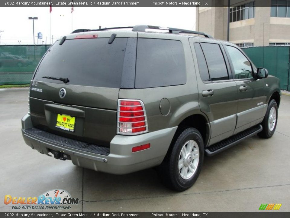 2002 Mercury Mountaineer Estate Green Metallic / Medium Dark Parchment Photo #3