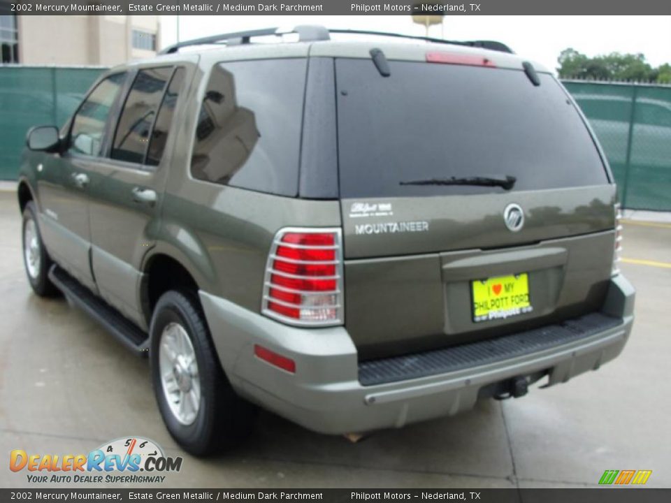 2002 Mercury Mountaineer Estate Green Metallic / Medium Dark Parchment Photo #5