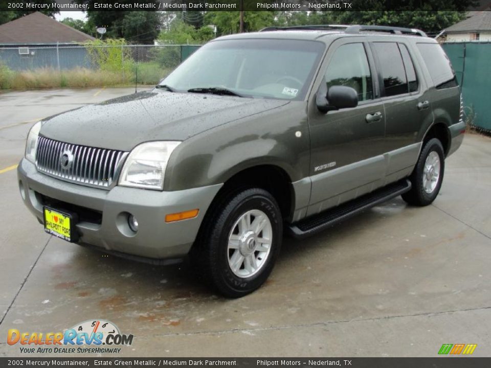 2002 Mercury Mountaineer Estate Green Metallic / Medium Dark Parchment Photo #7