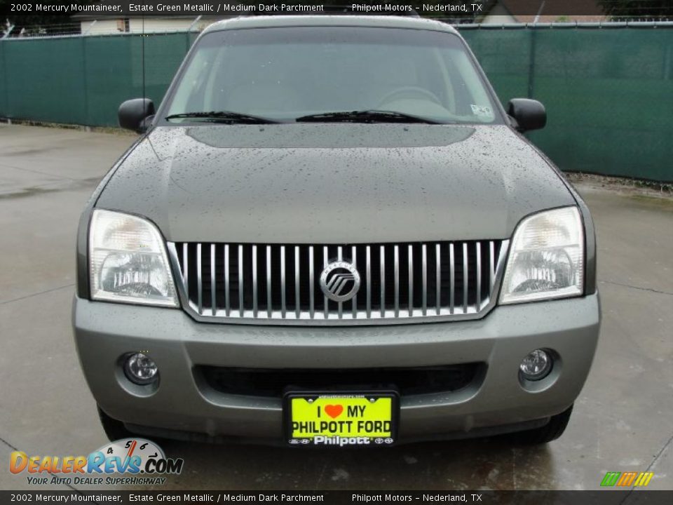 2002 Mercury Mountaineer Estate Green Metallic / Medium Dark Parchment Photo #8