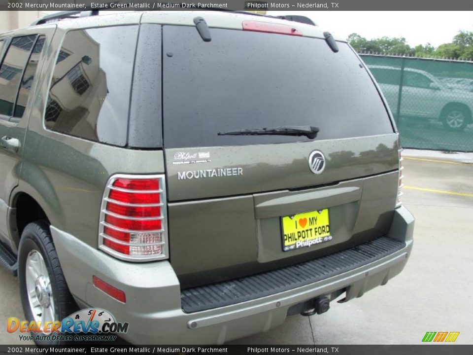 2002 Mercury Mountaineer Estate Green Metallic / Medium Dark Parchment Photo #20