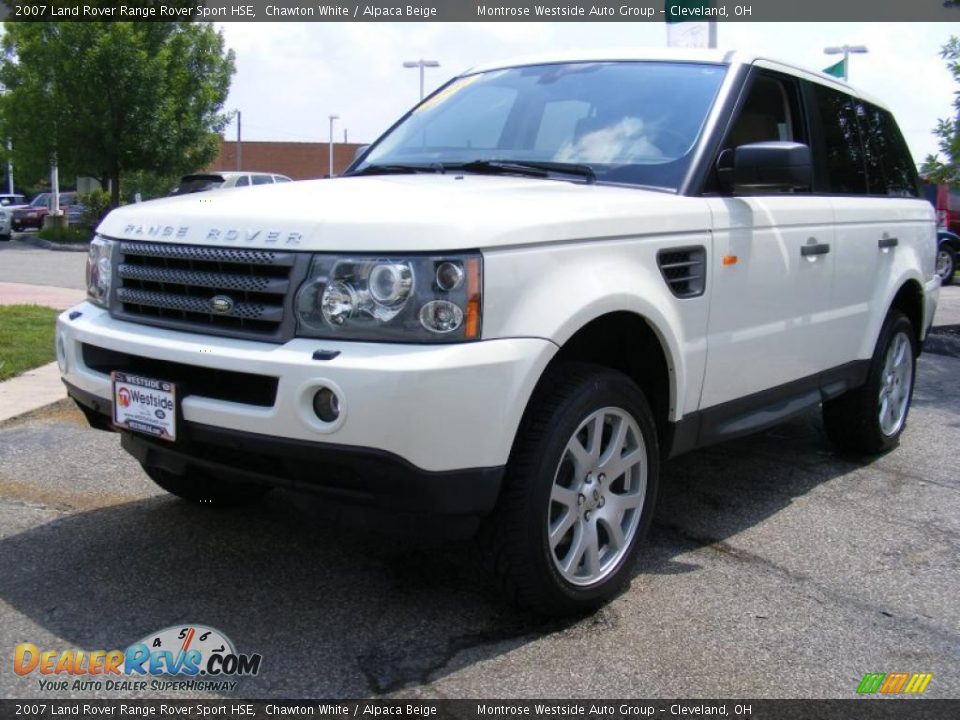 2007 Land Rover Range Rover Sport HSE Chawton White / Alpaca Beige Photo #1