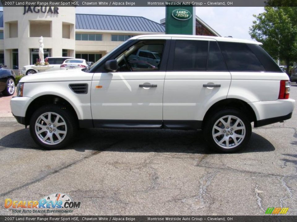 2007 Land Rover Range Rover Sport HSE Chawton White / Alpaca Beige Photo #2