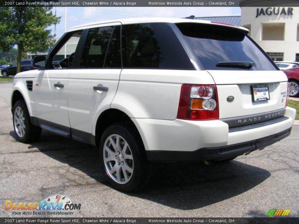 2007 Land Rover Range Rover Sport HSE Chawton White / Alpaca Beige Photo #3