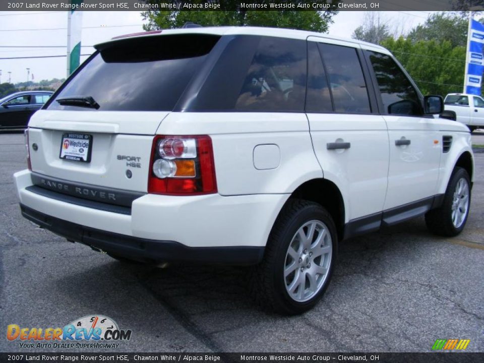 2007 Land Rover Range Rover Sport HSE Chawton White / Alpaca Beige Photo #5