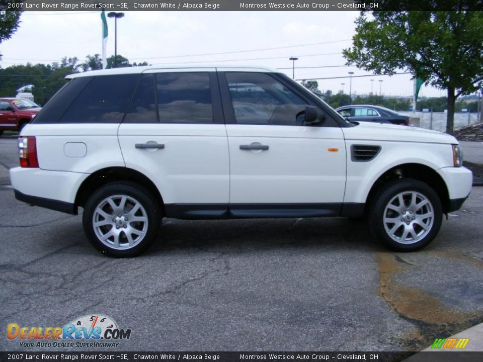 2007 Land Rover Range Rover Sport HSE Chawton White / Alpaca Beige Photo #6