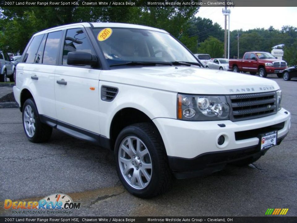 2007 Land Rover Range Rover Sport HSE Chawton White / Alpaca Beige Photo #7