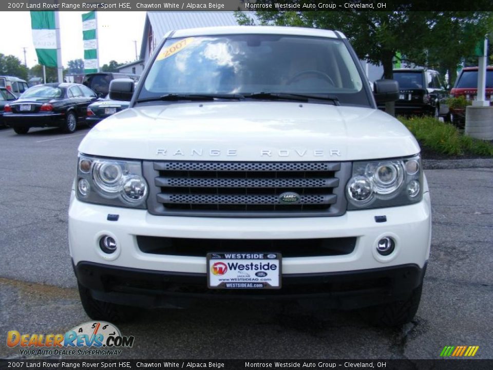 2007 Land Rover Range Rover Sport HSE Chawton White / Alpaca Beige Photo #8