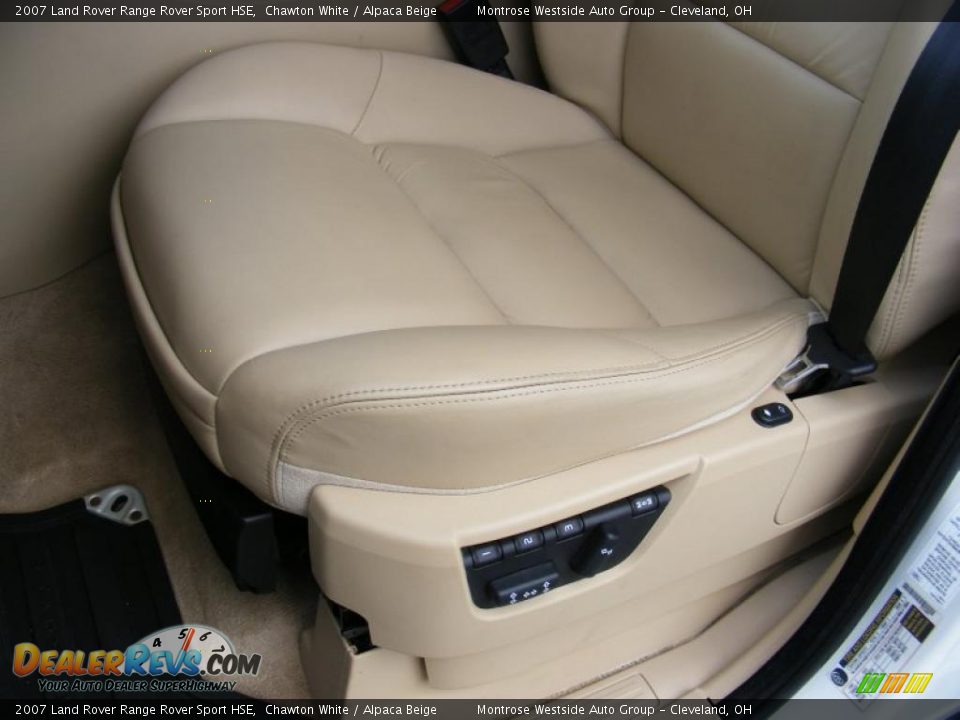 2007 Land Rover Range Rover Sport HSE Chawton White / Alpaca Beige Photo #10