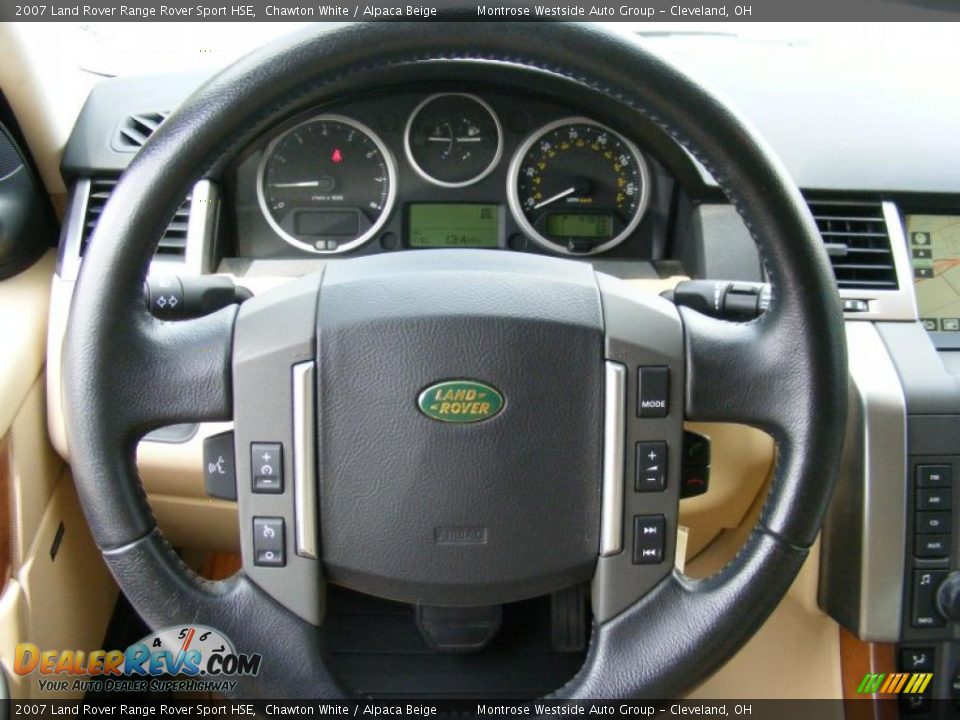 2007 Land Rover Range Rover Sport HSE Chawton White / Alpaca Beige Photo #16