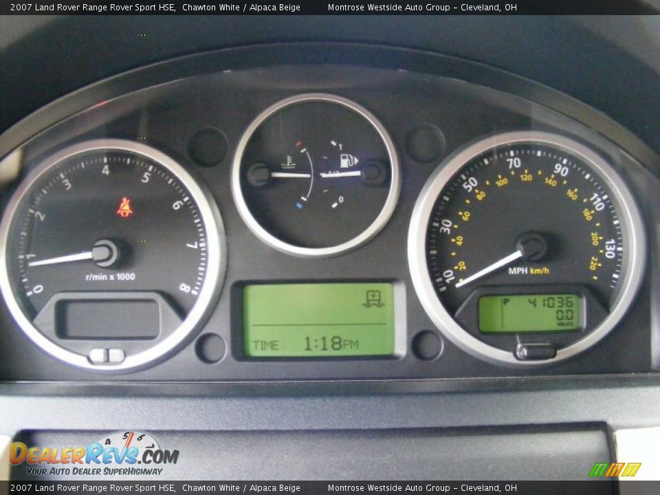 2007 Land Rover Range Rover Sport HSE Chawton White / Alpaca Beige Photo #17