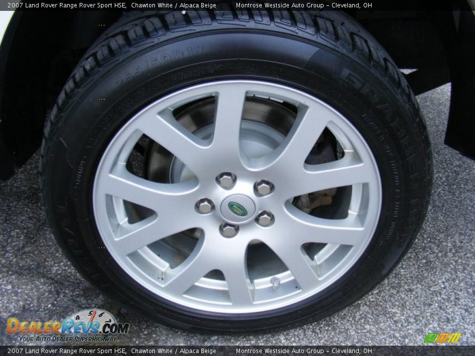 2007 Land Rover Range Rover Sport HSE Chawton White / Alpaca Beige Photo #30