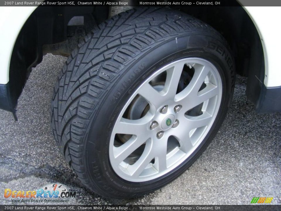 2007 Land Rover Range Rover Sport HSE Chawton White / Alpaca Beige Photo #31
