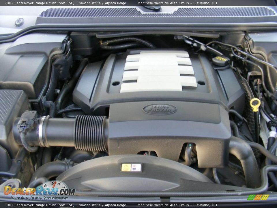 2007 Land Rover Range Rover Sport HSE Chawton White / Alpaca Beige Photo #32