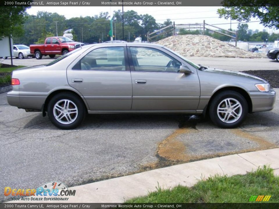 2000 Toyota Camry LE Antique Sage Pearl / Gray Photo #6