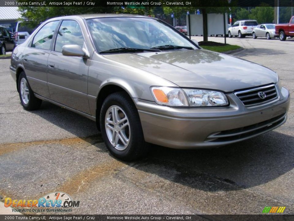 2000 Toyota Camry LE Antique Sage Pearl / Gray Photo #7