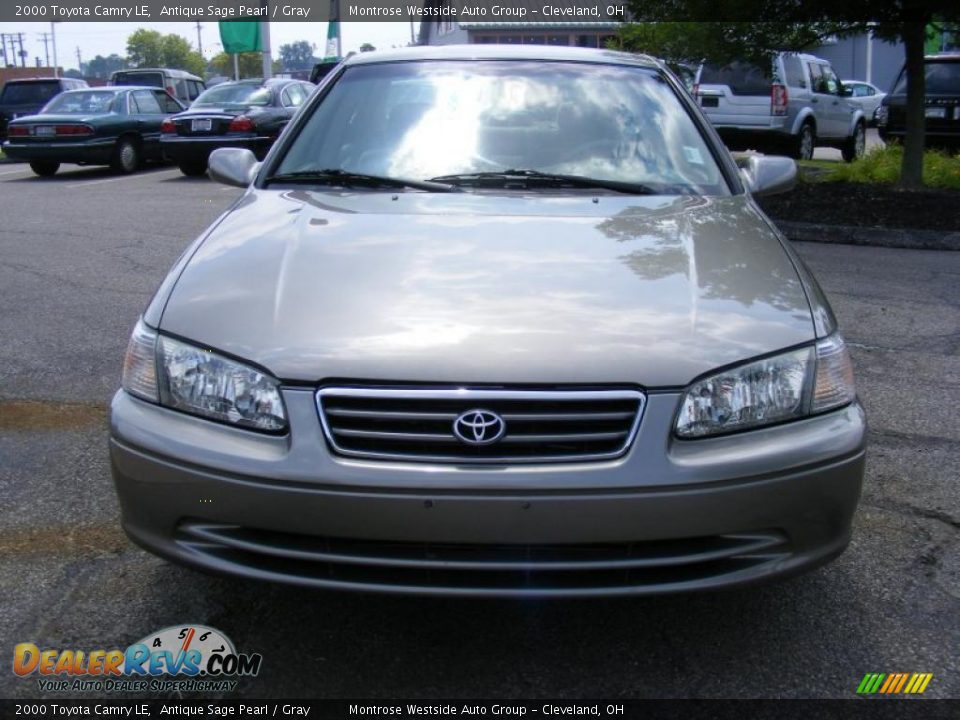 2000 Toyota Camry LE Antique Sage Pearl / Gray Photo #8