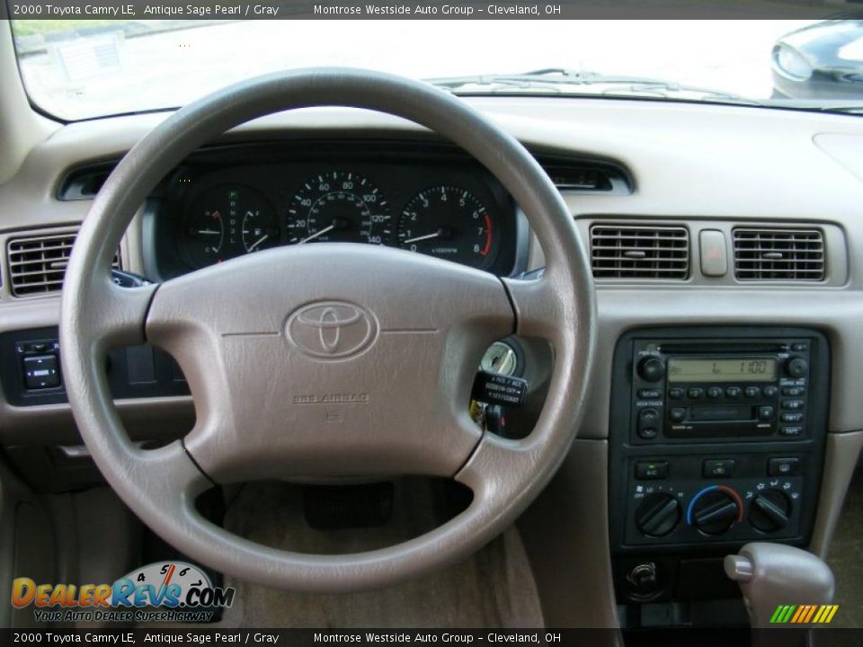 2000 Toyota Camry LE Antique Sage Pearl / Gray Photo #15