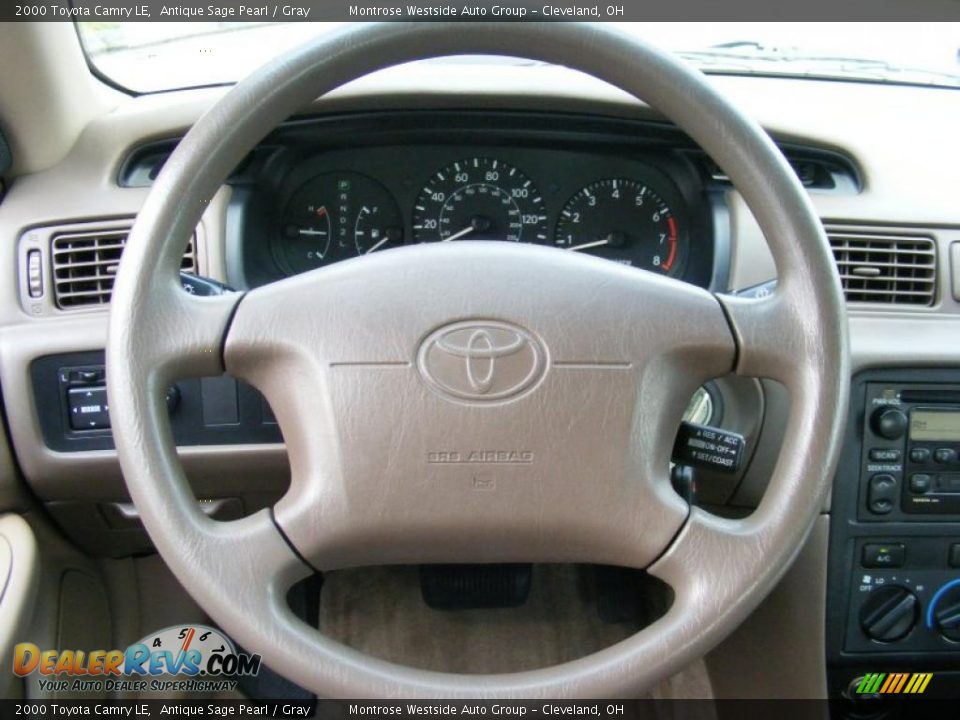 2000 Toyota Camry LE Antique Sage Pearl / Gray Photo #16