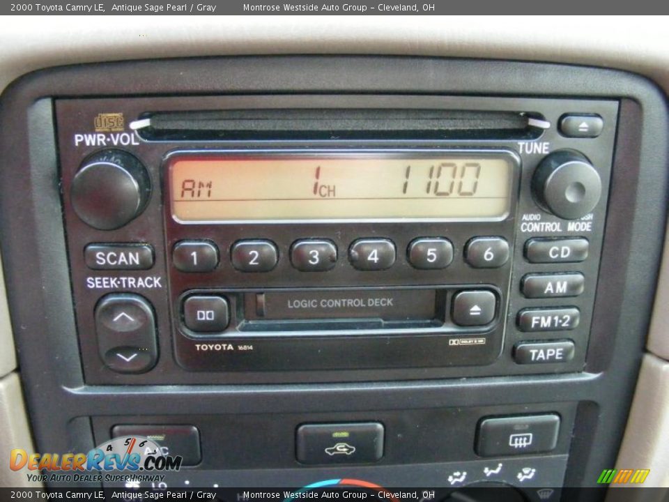 2000 Toyota Camry LE Antique Sage Pearl / Gray Photo #20