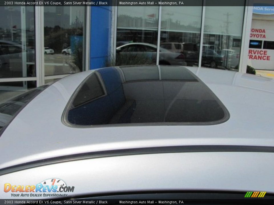 2003 Honda Accord EX V6 Coupe Satin Silver Metallic / Black Photo #3