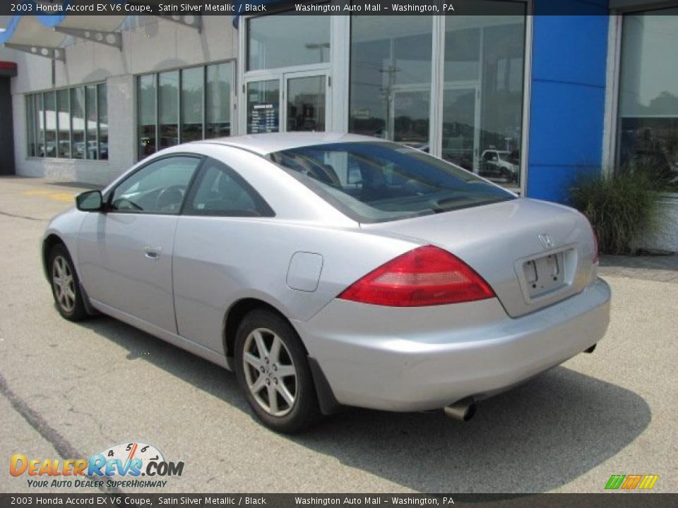 2003 Honda Accord EX V6 Coupe Satin Silver Metallic / Black Photo #5