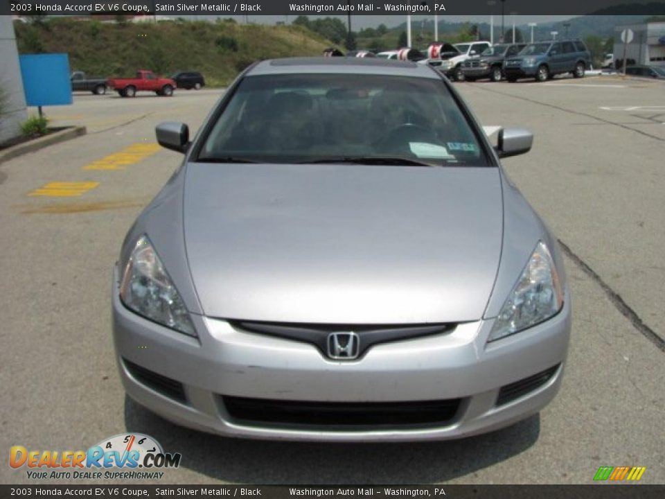 2003 Honda Accord EX V6 Coupe Satin Silver Metallic / Black Photo #11