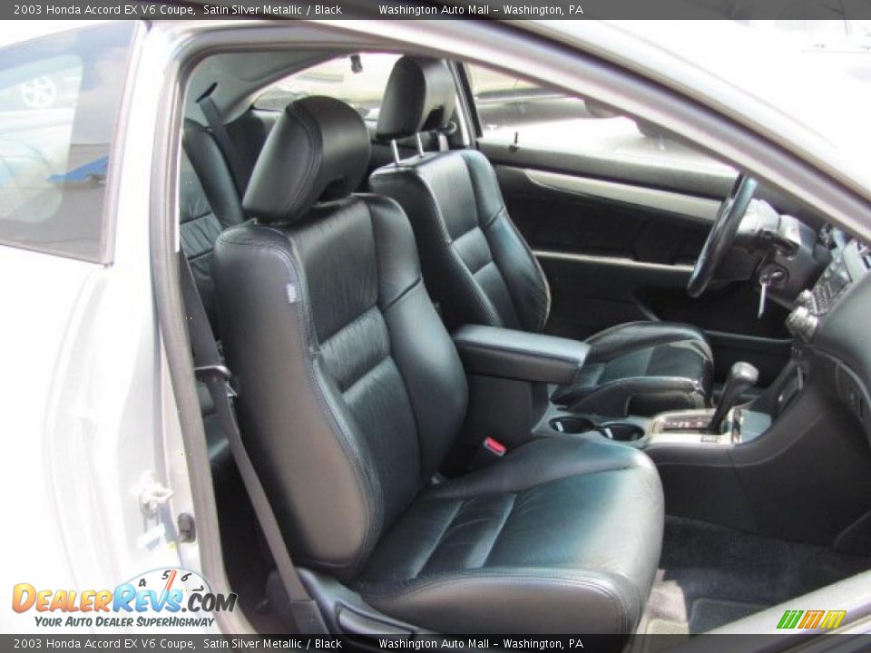 2003 Honda Accord EX V6 Coupe Satin Silver Metallic / Black Photo #12