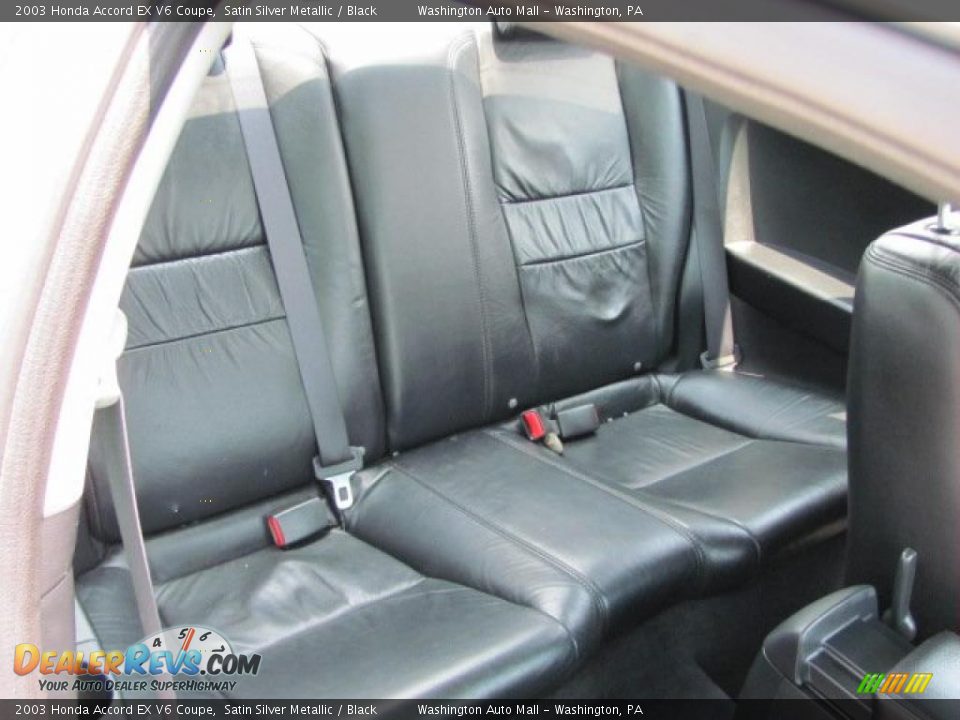 2003 Honda Accord EX V6 Coupe Satin Silver Metallic / Black Photo #13