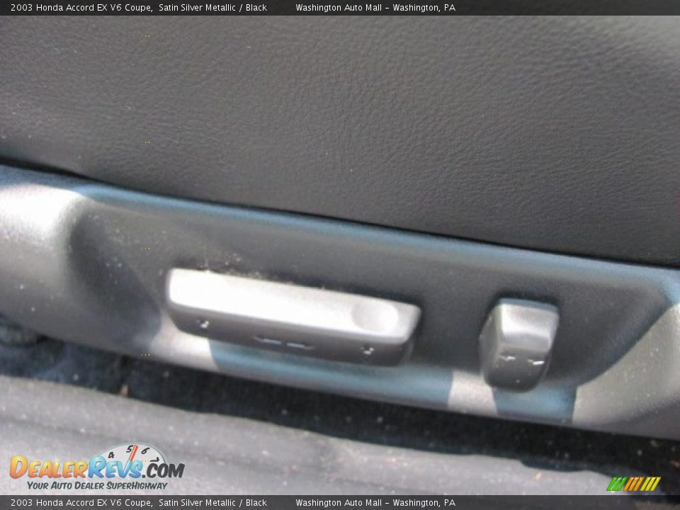 2003 Honda Accord EX V6 Coupe Satin Silver Metallic / Black Photo #16